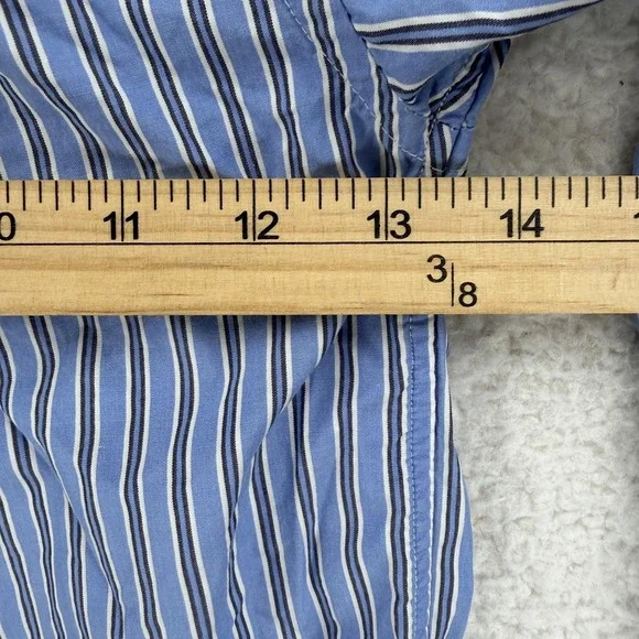 Ralph Lauren Shirt Boys 5 Blue Stripe Button Down Long Sleeve Dress Casual - Picture 7 of 8